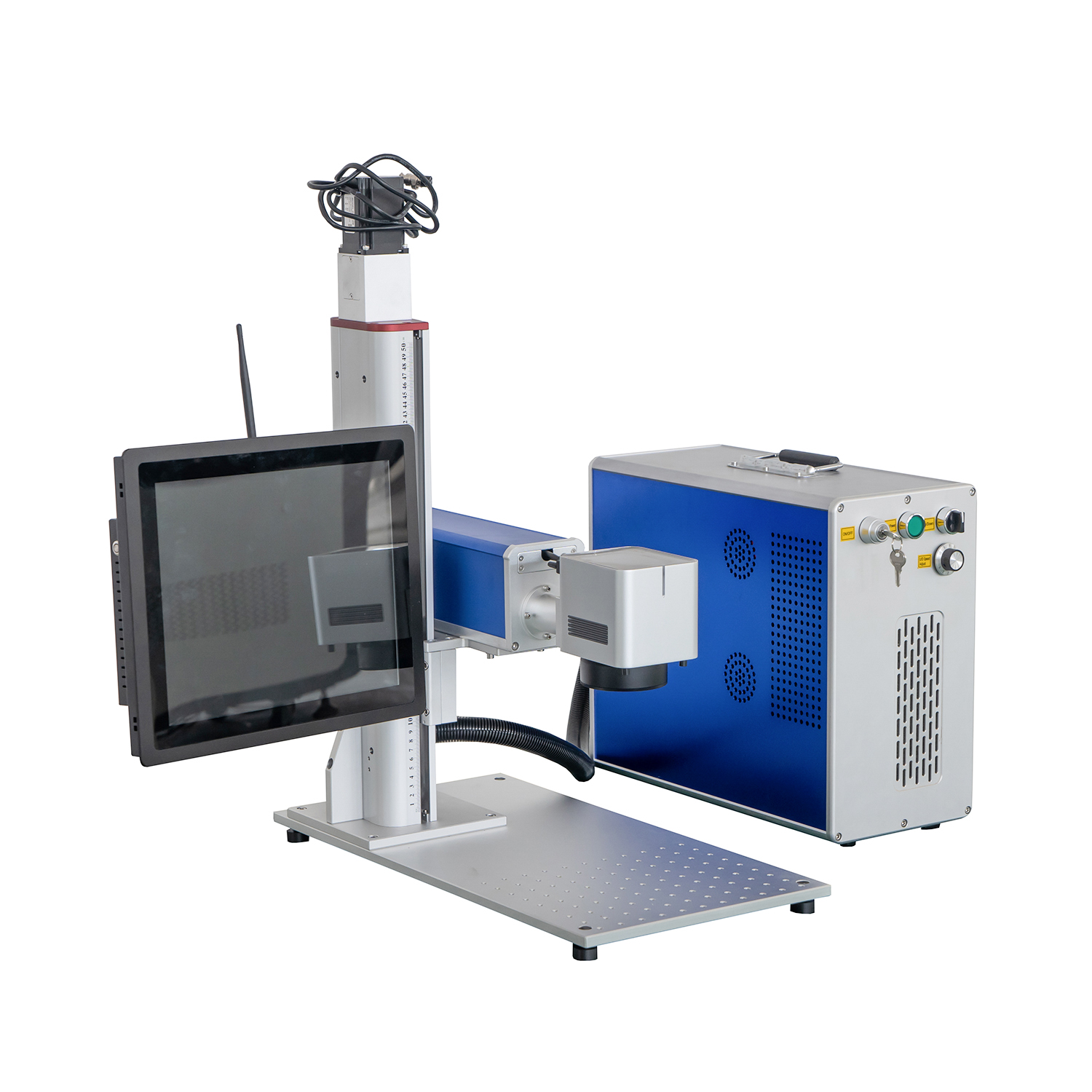Komputer z ekranem dotykowym IPG JPT RAYCUS MAX CNC Fiber Laser Marker Grawer Maszyna do metalu z tworzywa sztucznego